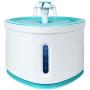 Cat and Dog Water Fountain, Ultra Quiet Water Level Window with LED Light, USB Charging Automatic Drinking Dispenser for Pets,Blue
