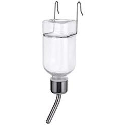 POPETPOP Dog Water Bottle for Crate - No Drip Dog Water Bottle, Cat Water Feeder, Leak-Proof Pet Water Bottl for Cage&Kennel - Small