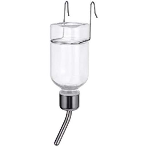 POPETPOP Dog Water Bottle for Crate - No Drip Dog Water Bottle, Cat Water Feeder, Leak-Proof Pet Water Bottl for Cage&Kennel - Small
