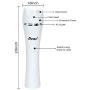 Dono Dog Nail Grinder Upgraded-Professional 3-Speed Electric Dog Nail Clippers Trimmer with 2 Grinding Wheels Portable &Rechargeable Painless Paw Trimmer for Small Medium Large Dogs & Cats