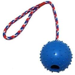 ljfjf Pet Molar Rod, Rubber Ball, Molar, Bite Resistant, Drawstring, Solid Bouncy Ball, Pet Toy 7cm (Color : -)
