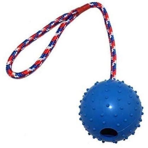 ljfjf Pet Molar Rod, Rubber Ball, Molar, Bite Resistant, Drawstring, Solid Bouncy Ball, Pet Toy 7cm (Color : -)