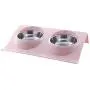 MXCELL Double Dog Bowl Pet Feeding Station, Stainless Steel Water and Food Bowls with Nonslip Raised PP Station, Premium Quality Dog Bowl Holder for Medium Dogs Cats Puppies MXCELL Double Dog Bowl Pet Feeding Station, Stainless Steel Water and Food Bowls with Nonslip Raised PP Station, Premium Quality Dog Bowl Holder for Medium Dogs Cats Puppies