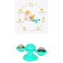 DOITPE Windmill Cat Toy Turntable Teasing Pet Toy Scratching Tickle Cats Hair Brush Funny