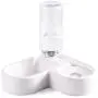 Luck Dawn Dog Cat Double Bowls, Pet Food and Water Feeder Bowls with Automatic Water Bottle No-Spill Resin Station for Cat Small Dog Puppy Kitten Rabbit Luck Dawn Dog Cat Double Bowls, Pet Food and Water Feeder Bowls with Automatic Water Bottle No-Spill Resin Station for Cat Small Dog Puppy Kitten Rabbit