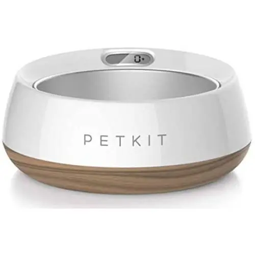 PETKIT FRESH METAL Large Anti-Bacterial Machine Washable Smart Food Weight Calculating Digital Scale Pet Cat Dog Bowl Feeder w/ Inlcuded Batteries and Ejectable Stainless Bowl, One Size, Wood PETKIT FRESH METAL Large Anti-Bacterial Machine Washable Smart Food Weight Calculating Digital Scale Pet Cat Dog Bowl Feeder w/ Inlcuded Batteries and Ejectable Stainless Bowl, One Size, Wood