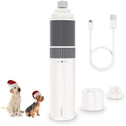 LAIKA Dog Nail Grinder Super Quiet Portable Electric Dog Nail Drill, Stepless Speed Regulation with 20h Working Time; Professional Painless Pet Paw Clipper Trimmer for Medium & Small Dogs and Cats