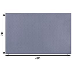 Hubulk Dog Cat Food Feeding Mat L (19''x12'') XL (24''x16'') or XXL (32X24) 0.5'' & 1'' inch Raised Edge Silicone Non Slip Waterproof Pet Food Mat Dog Bowl Placemat Large