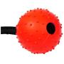 XIHONGSHIR Dog Rubber Balls Chew Toy, Dog Toy Balls with Rope, Pet Healthy and IQ Balls, Environmental Soft Rubber Non Toxic, Teeth Cleaning, Purple (2 Pack),Red,5cm