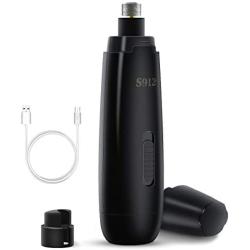 Dog Nail Grinder Black Electric Pet Nail Trimmer Slow Noise for Small Medium Large Dogs & Cats Claw Care