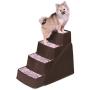 Petmate Lightweight Pet Steps Elevated Non-Slip Steps Chocolate Brown One Size Fits Most