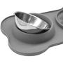 LumoLeaf Slow Feeder Mat with Stainless Steel Bowl