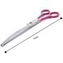LovinPet Pet 7'' Curved Scissor Right/Left-Handed Pet Round-Tip Grooming Stainless Steel Safety Trimming Shears for Dogs and Cats (Easy use Curved Scissor)