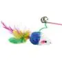 Ttzz Cat Teaser,Mouse Shape Cat Teaser with Coloured Feather Interactive Bell Toy for Pet Training Ttzz Cat Teaser,Mouse Shape Cat Teaser with Coloured Feather Interactive Bell Toy for Pet Training