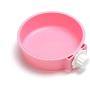 Love Dream Crate Dog Bowl Removable Stainless Steel Water Food Feeder Bowls Cage Coop Cup for Cats, Dogs, Rabbits and Small Animals