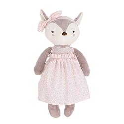 NoJo Countryside Floral - Grey, Ivory & Pink Plush Deer Toy, Grey, Pink, White (4921008)