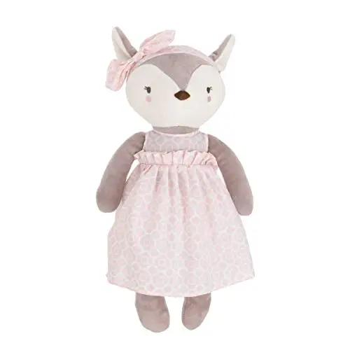 NoJo Countryside Floral - Grey, Ivory & Pink Plush Deer Toy, Grey, Pink, White (4921008) NoJo Countryside Floral - Grey, Ivory & Pink Plush Deer Toy, Grey, Pink, White (4921008)