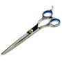 LILYS PET Professional PET Dog Grooming Scissors Suit,RED/Blue Ring, Cutting&Curved&Thinning Shears