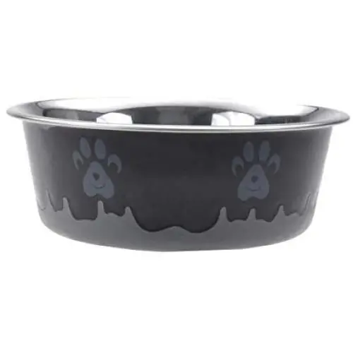 Maslow Design Series Non-Skid Paw Design Bowl, Black/Grey, 54 oz/6.75 Cup Maslow Design Series Non-Skid Paw Design Bowl, Black/Grey, 54 oz/6.75 Cup