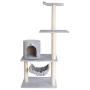 GleePet GP78590222 Cat Tree with Hammock, 59-Inch, Silver Gray