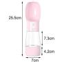 XINXIAO 2 in 1 Portable Pet Dog Water and Food Bottle for Walking Food Water Feeder for Dogs Drinking Bowl Puppy Cat Water Dispenser Pet