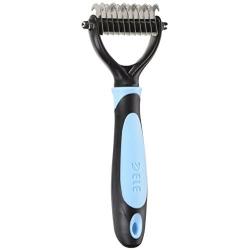 DELE Pet Fur Knot Cutter Remove Rake Grooming Shedding Brush Comb Rake Dog Cat Long Short Hair Metal Blade