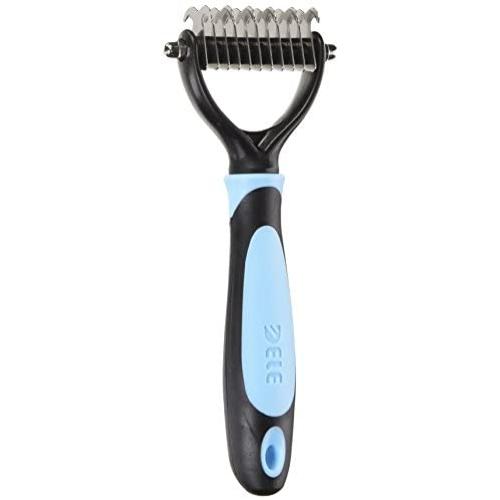 DELE Pet Fur Knot Cutter Remove Rake Grooming Shedding Brush Comb Rake Dog Cat Long Short Hair Metal Blade