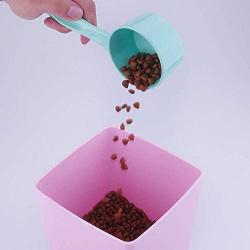 Super Design Sturdy Melamine Food Scoop for Dogs Cats Birds, Measuring Cup, Long Comfortable Handle
