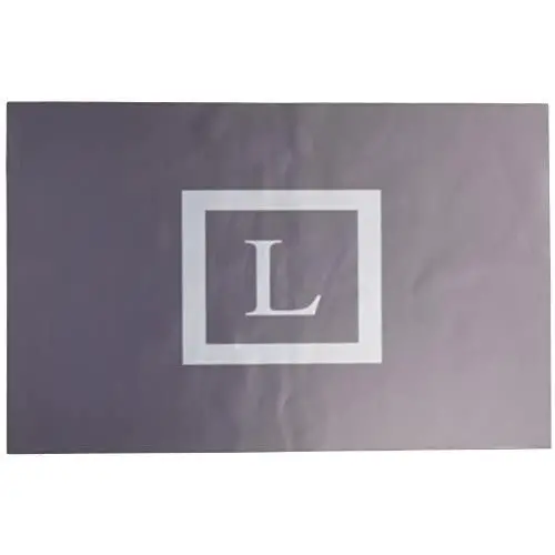 KESS InHouse Kess Original Monogram Solid Grey Letter L Feeding Mat for Pet Bowl, 24 by 15-Inch KESS InHouse Kess Original Monogram Solid Grey Letter L Feeding Mat for Pet Bowl, 24 by 15-Inch
