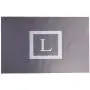KESS InHouse Kess Original Monogram Solid Grey Letter L Feeding Mat for Pet Bowl, 24 by 15-Inch KESS InHouse Kess Original Monogram Solid Grey Letter L Feeding Mat for Pet Bowl, 24 by 15-Inch