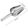 POPETPOP Dog Food Scoop Stainless Steel Pet Food Shovel Practical Durable Pet Feeding Spoon Pet Food Feeding Accessories for Home Pet Food