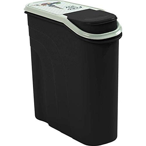 Rotho Filo Pet Food Container 6 L Plastic (PP) Anthracite with PET Feed with Joy Motif 6 litres (28 x 12 x 28 cm)