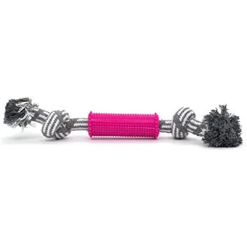 Best Pet Supplies Rubber Log with Cotton Rope Dog Toy – Interactive Rope Chew Toy for Puppies and Moderate Chewers, Perfect for Fetch or Tug-O-War Best Pet Supplies Rubber Log with Cotton Rope Dog Toy – Interactive Rope Chew Toy for Puppies and Moderate Chewers, Perfect for Fetch or Tug-O-War
