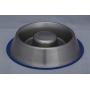 Indipets Heavy Duty Stainless Steel Slow Feed Dog Bowl - Medium 25oz - Silicon Bottom Ring Prevents Sliding and Tipping