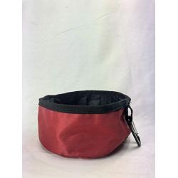 Close Out Item Red Pets Foldable Bowl/Easy to Carry Out