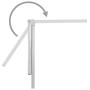 Foldable Pet Grooming Arm with Clamp, Dog Grooming Loop and No Sit Haunch Holder - Innovative Portable Grooming Arms (Silver, 1 Haunch)