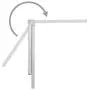 Foldable Pet Grooming Arm with Clamp, Dog Grooming Loop and No Sit Haunch Holder - Innovative Portable Grooming Arms (Silver, 1 Haunch)