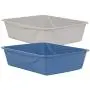 Petmate Open Cat Litter Box,Mouse Grey, Small (14''x10.5''x3.5'')