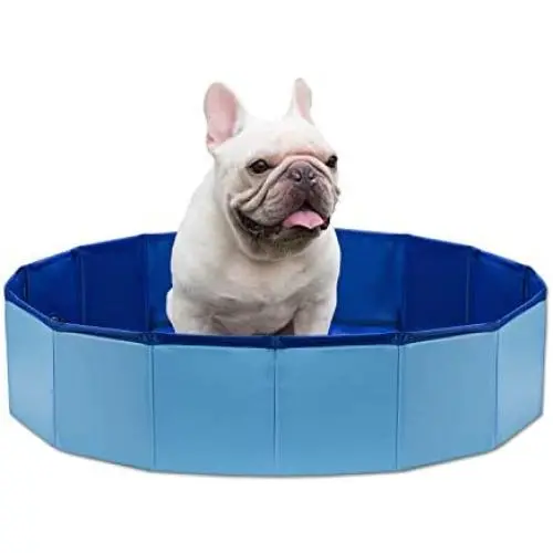 NHILES Portable Pet Dog Pool, Collapsible Bathing Tub, Indoor & Outdoor Foldable Leakproof Cat Dog Pet SPA for Dogs Cats and Kids