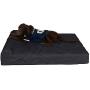 XXXL-Large Luxury 7 inch Gel Memory Foam Orthopedic Dog Bed with Bolster | 100% USA Made with Certi-Pur Non-Toxic Foams | Engineered for Large Breed Dogs Provide Support & Comfort