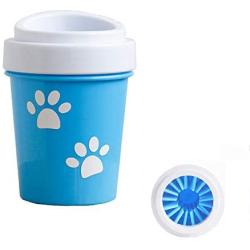 ZPFDM Dog Paw Washer, Portable Silicone Dog Paw Cleaner Pet Paw Cleaner, Quick Grooming Brush Cup Wash Muddy Paws Cup, for Dogs Large and Medium