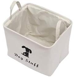 Brabtod Polyester Dog Toy Basket and Dog Toy Box, Puppy Toy Basket Organizer - Perfect for organizing pet Toys, Blankets, leashes, Towel and Dog Stuff