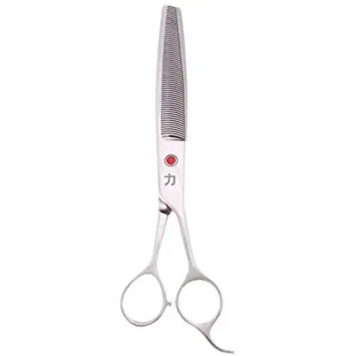 ShearsDirect Japanese 440 Carbon 65 Tooth Blender, 7.5'', Stainless Steel ShearsDirect Japanese 440 Carbon 65 Tooth Blender, 7.5'', Stainless Steel