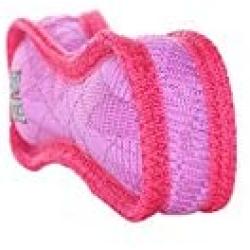 VIP Products TUDFJR-B-T-PP Tuff Jr. Bone Tiger Pink Pet Toys