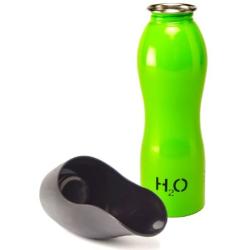 H2O4K9, Dog Water Bottle and Travel Bowl, 25-Ounce, Treefrog Green