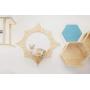 MYZOO Solar, Sun Shape, Wall Mounted Cat Shelves, Floating Perch, Cat Tree,Solid Wood