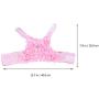 POPETPOP Dog Leash and Harness for Girls,Cute Dog Flower Harness Waking Vest Harness and Pet Leash for Halloween Wedding Cat Puppy Girl
