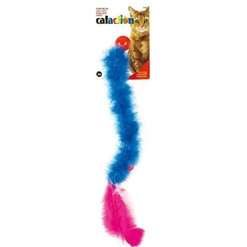 JW Pet Company Featherlite Boa Bouncing Catnip Cat Teaser Toy JW Pet Company Featherlite Boa Bouncing Catnip Cat Teaser Toy