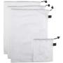 BINO Mesh Reusable Produce Bags - Set of 4 - Mesh Bags Reusable Mesh Produce Bags Kitchen Reusable Grocery Bags Reusable Washable Produce Bags Grocery Reusable Mesh Bags For Vegetables Produce Bag