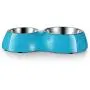 Flexzion Pet Feeder Feeding Drinking Stand Tray Station with Stable Plastic Dual Double Diner Stainless Steel Bowls Removable Dishes Food Water Holder for Dog Cat Puppies (Blue) Flexzion Pet Feeder Feeding Drinking Stand Tray Station with Stable Plastic Dual Double Diner Stainless Steel Bowls Removable Dishes Food Water Holder for Dog Cat Puppies (Blue)